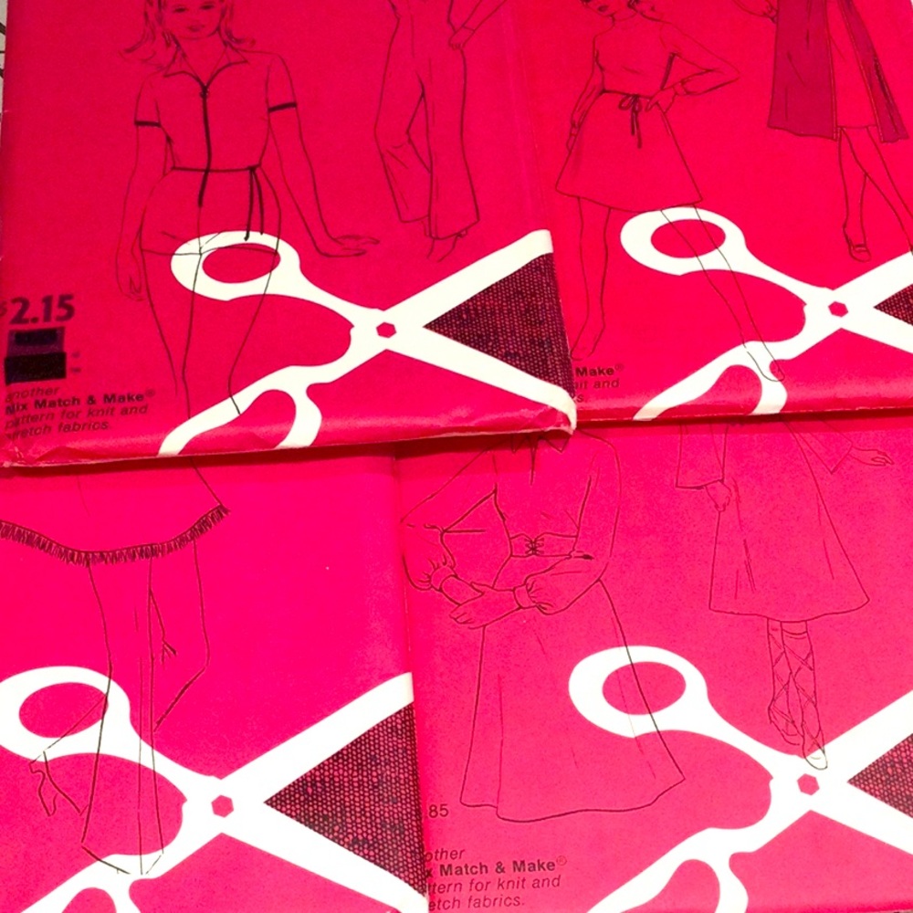 Vintage 1970s Basic Knits Canadian Sewing Patterns - Uncut Lot of 5